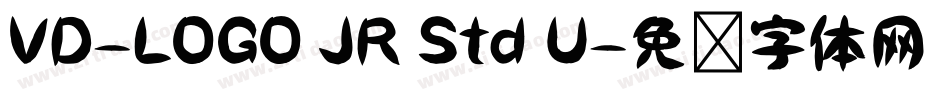 VD-LOGO JR Std U字体转换